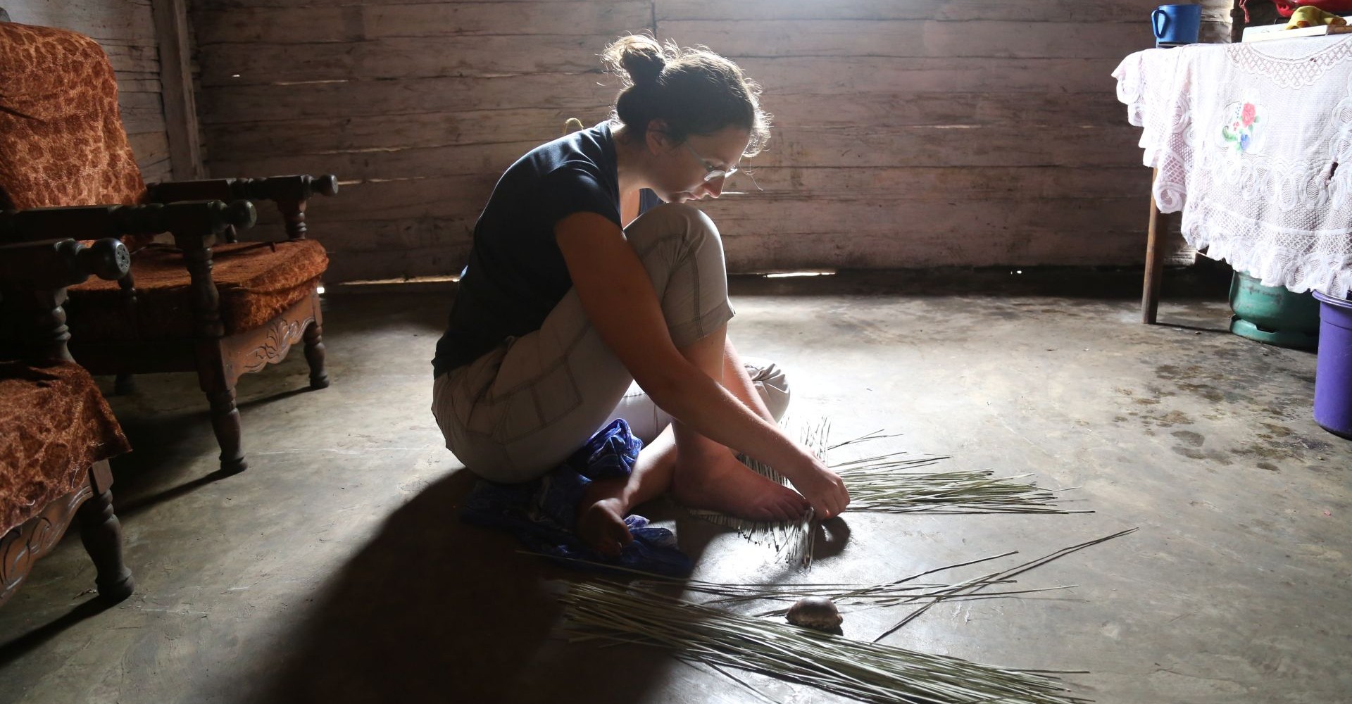 Sarah Emily Brown weaving